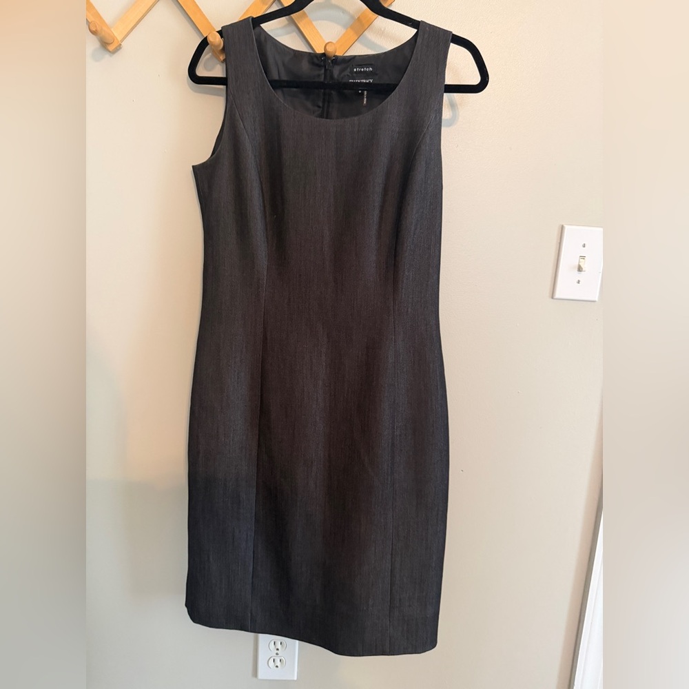 Ellen Tracy Dark Denim Sleeveless Dress